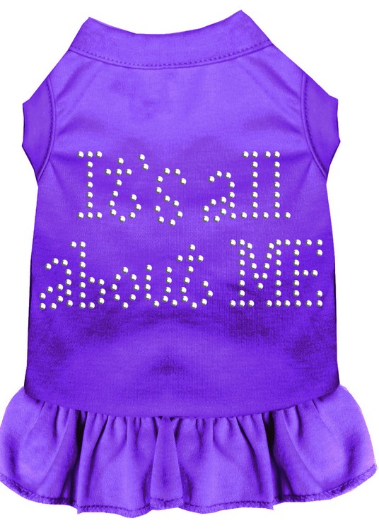 Rhinestone All About me Dress Purple Med